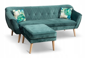 Sofa Jane 3 Os. + Podnóżek