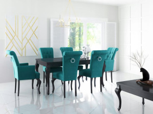 Zestaw AMBER stół prostokątny 103x60x77 + 4krzesła