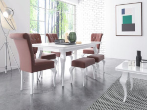 Komplet KLARA stół prostokątny 170/250x90x76