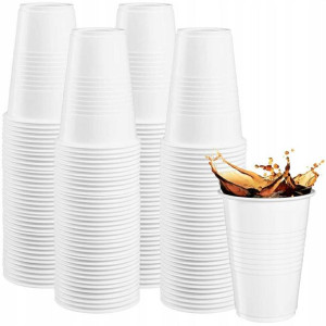 Kubki Plastikowe 200ml Kubek Biały