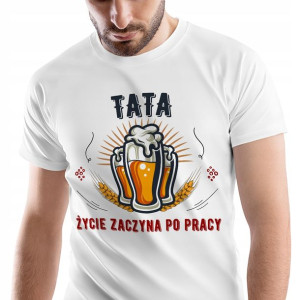 T-Shirt Męski Dla Taty Koszulka L Prezent