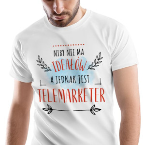 T-Shirt Męski Dla Telemarketera Koszulka S Prezent