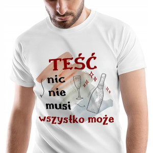 T-Shirt Męski Dla Teścia Koszulka L Prezent