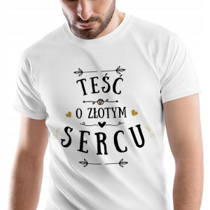 T-Shirt Męski Dla Teścia Koszulka L Prezent