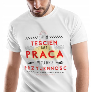 T-Shirt Męski Dla Teścia Koszulka M Prezent