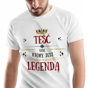 T-Shirt Męski Dla Teścia Koszulka M Prezent