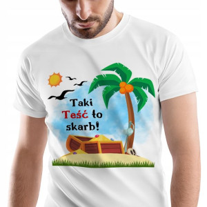 T-Shirt Męski Dla Teścia Koszulka XXL Prezent
