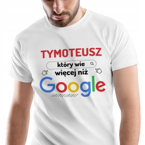 T-Shirt Męski Dla Tymoteusza Koszulka XL Prezent