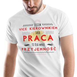 T-Shirt Męski Dla Vice Kierownika Koszulka Prezent