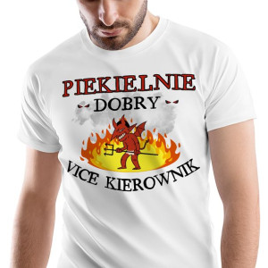 T-Shirt Męski Dla Vice Kierownika Koszulka XL
