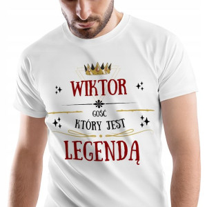 T-Shirt Męski Dla Wiktora Koszulka L Prezent