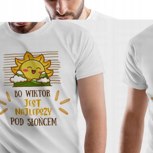 T-Shirt Męski Dla Wiktora Koszulka S Prezent