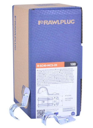 Rawlplug Pojedynczy Uchwyt Kablowy Sc40 20mm