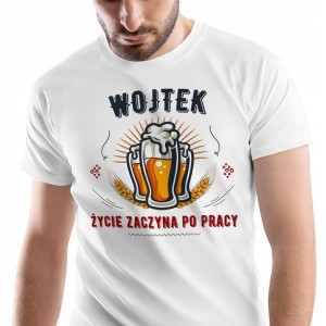 T-Shirt Męski Dla Wojtka Koszulka L Prezent