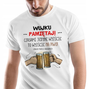 T-Shirt Męski Dla Wujka Koszulka L Prezent
