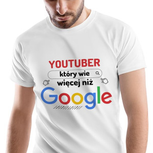 T-Shirt Męski Dla Youtubera Koszulka XL Prezent