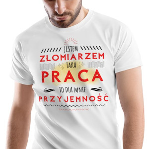 T-Shirt Męski Dla Złomiarza Koszulka XL Prezent