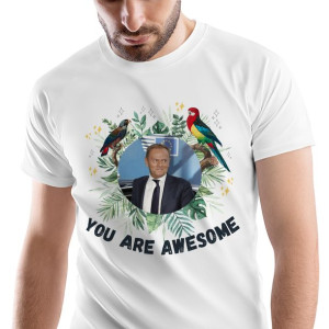 T-Shirt Męski Dold Tusk Tuska L Prezent