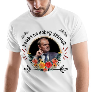 T-Shirt Męski Donald Tusk Tuska L na S Prezent