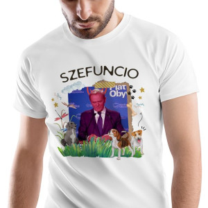 T-Shirt Męski Donald Tusk Tuska M na Prezent