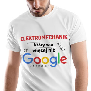 T-Shirt Męski Elektromechanika Koszulka L Prezent