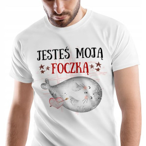T-Shirt Męski Foczki Koszulka XL Prezent