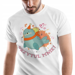 T-Shirt Męski Foczki Koszulka XXL Prezent