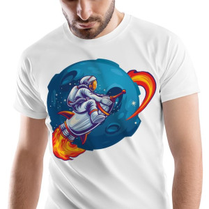 T-Shirt Męski Galaxy Astro Koszulka M Prezent