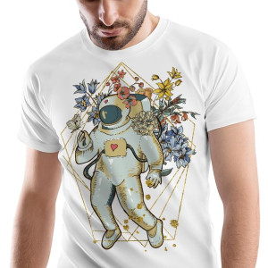 T-Shirt Męski Galaxy Astro Koszulka S Prezent