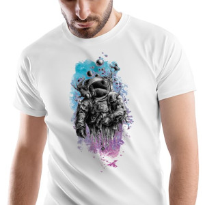 T-Shirt Męski Galaxy Astro Koszulka S Prezent