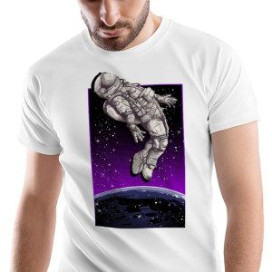 T-Shirt Męski Galaxy Astro Koszulka XL Prezent