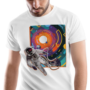 T-Shirt Męski Galaxy Astro Koszulka XL Prezent