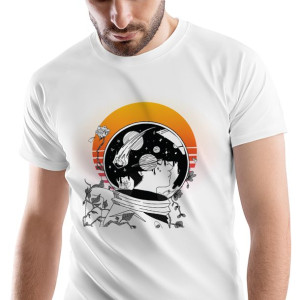 T-Shirt Męski Galaxy Astro Koszulka XXL Prezent
