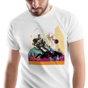T-Shirt Męski Galaxy Astro Koszulka XXL Prezent
