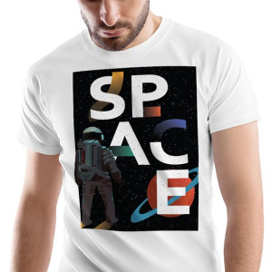 T-Shirt Męski Galaxy Astro Koszulka XXL Prezent