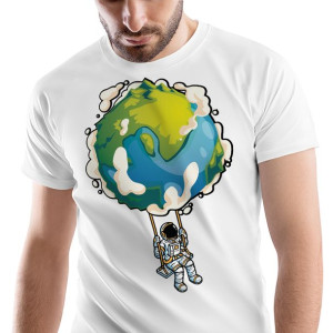 T-Shirt Męski Galaxy Astro Koszulka XXL Prezent