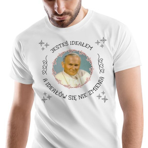 T-Shirt Męski Jan Paweł Koszulka L Prezent