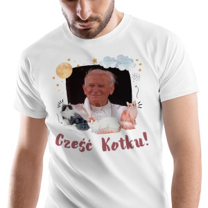 T-Shirt Męski Jan Paweł Koszulka S Prezent
