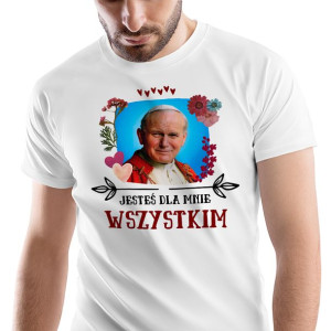 T-Shirt Męski Jan Paweł Koszulka XL Prezent