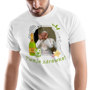 T-Shirt Męski Jan Paweł Koszulka XXL Prezent