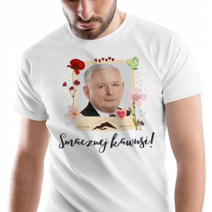 T-Shirt Męski Kaczyński Koszulka L Prezent