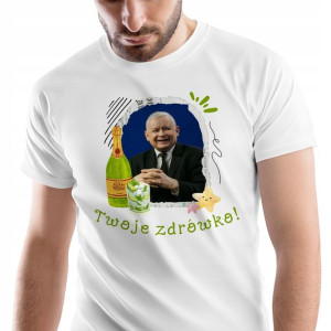T-Shirt Męski Kaczyński Koszulka L Prezent