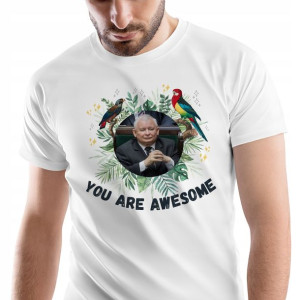 T-Shirt Męski Kaczyński Koszulka S Prezent