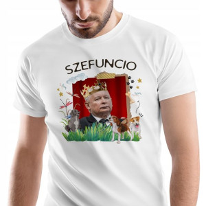 T-Shirt Męski Kaczyński Koszulka XL Prezent