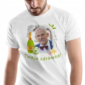 T-Shirt Męski Korwin Mikke Koszulka M Prezent