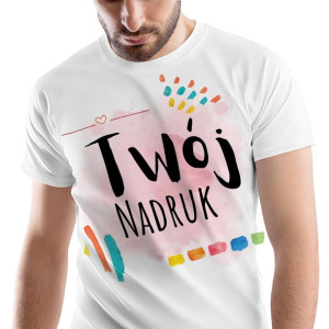 T-Shirt Męski Koszulka L Własnym drukiem Zdjęciem