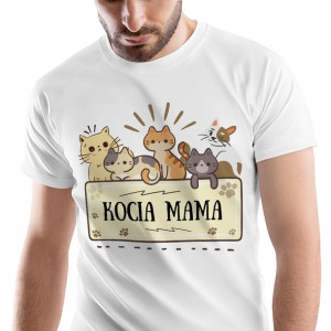 T-Shirt Męski Kotki Kotek Koszulka L Prezent