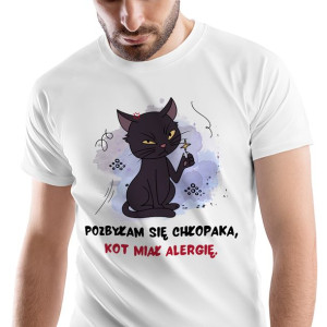 T-Shirt Męski Kotki Kotek Koszulka M Prezent