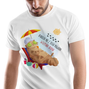 T-Shirt Męski Kotki Kotek Koszulka XL Prezent