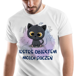T-Shirt Męski Kotki Kotek Koszulka XL Prezent